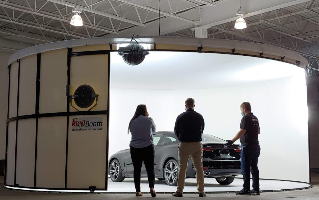 360Booth® in a warehouse