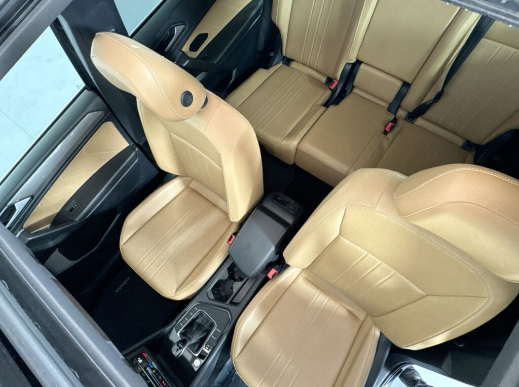 tan leather vehicle interior