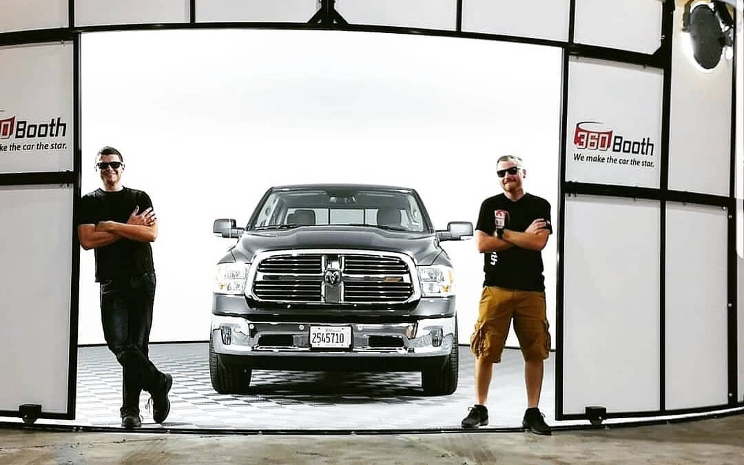 Truck in a 360Booth truck photo studio