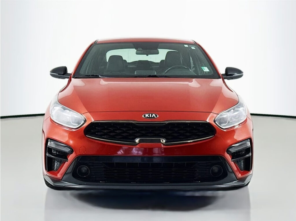 Red sedan in a 360Booth automotive photo booth