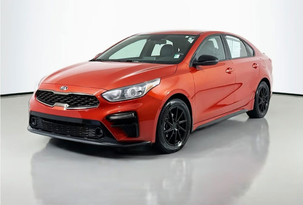Red sedan in a 360Booth automotive photo booth