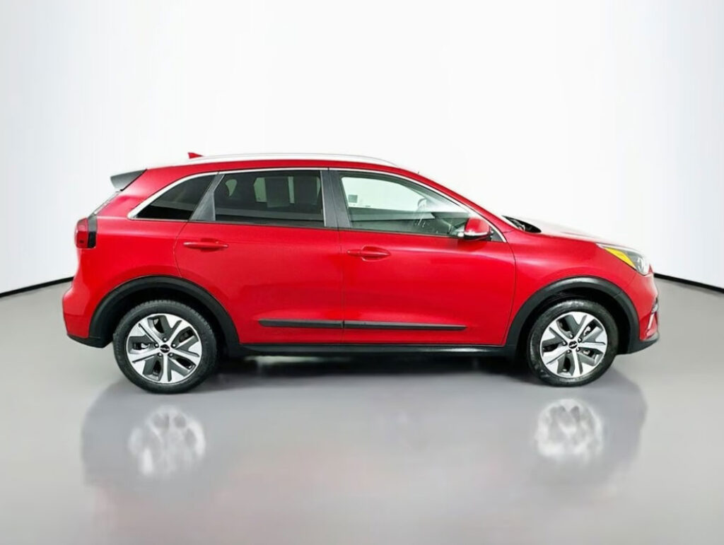 Red SUV in a 360Booth automotive photo booth