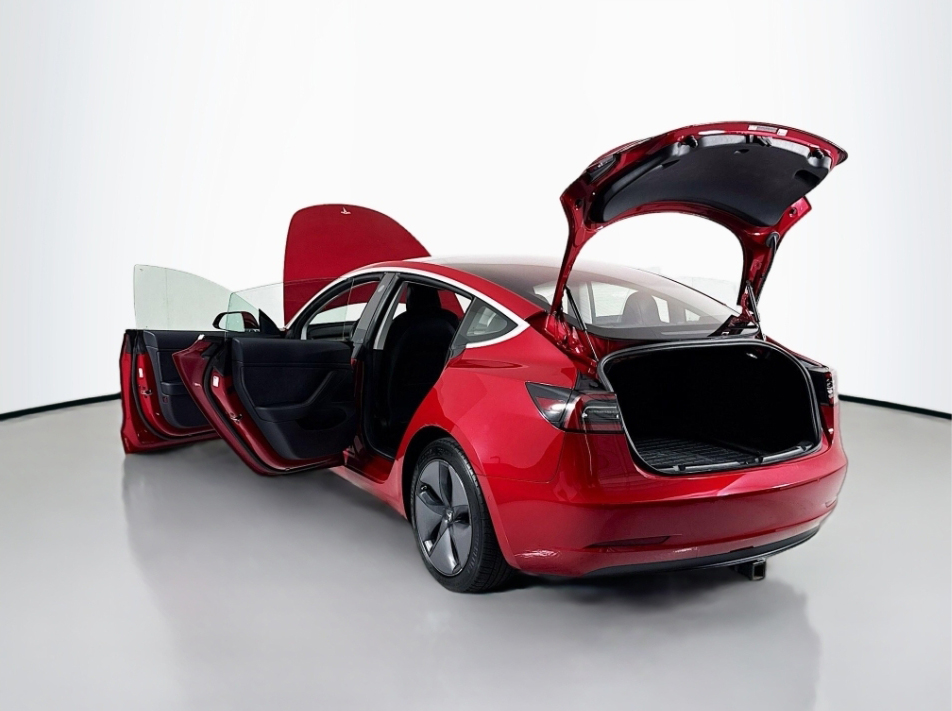 Tesla sedan in a 360Booth Photo Studio