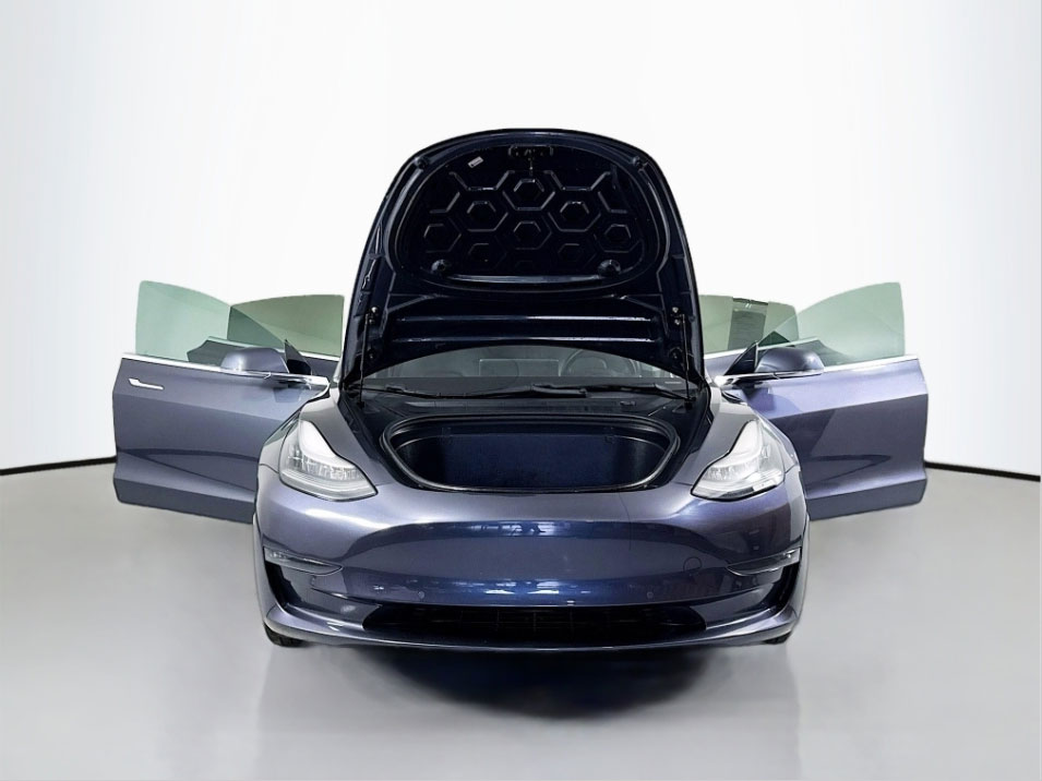 Tesla sedan in a 360Booth Photo Studio