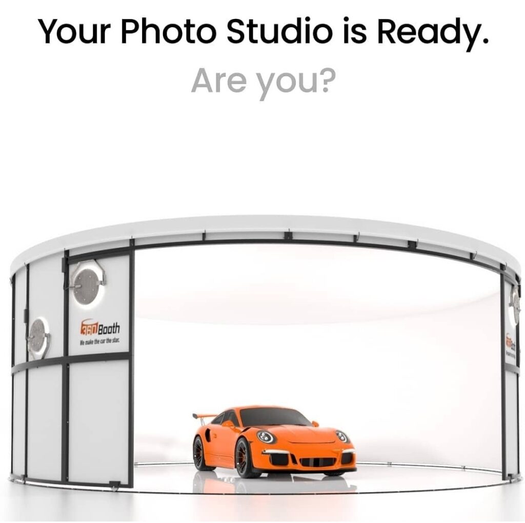 Your vehicle photo studio is ready. Are you?