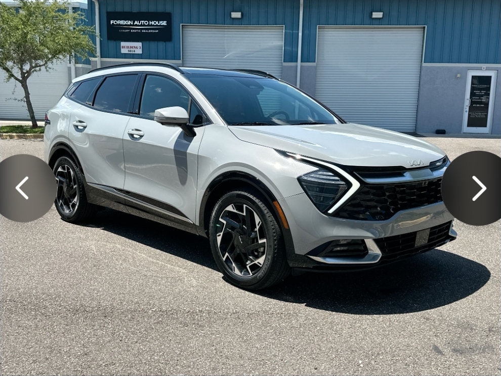 SUV photographed on the lot
