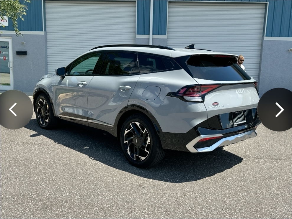 SUV photographed on the lot