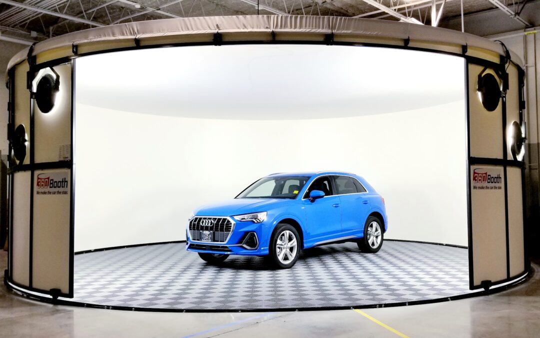 Vehicle exterior photographed in a 360Booth vehicle photo studio