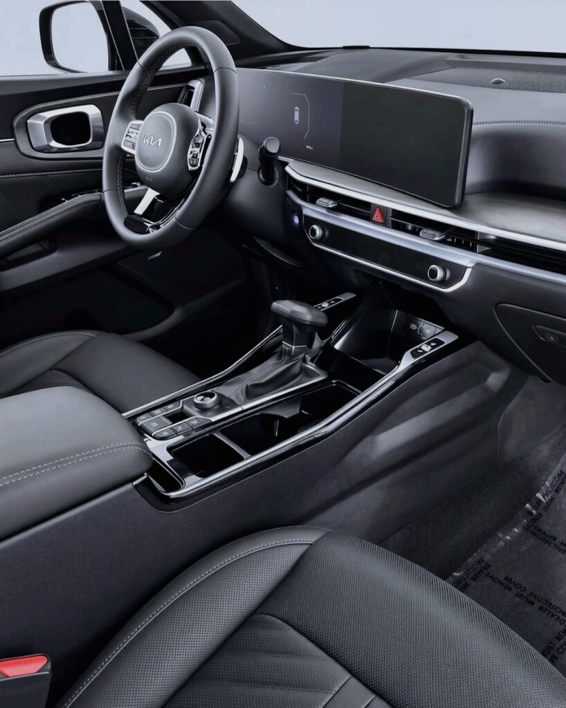 Close-up of a vehicle interior photographed for a dealership listing