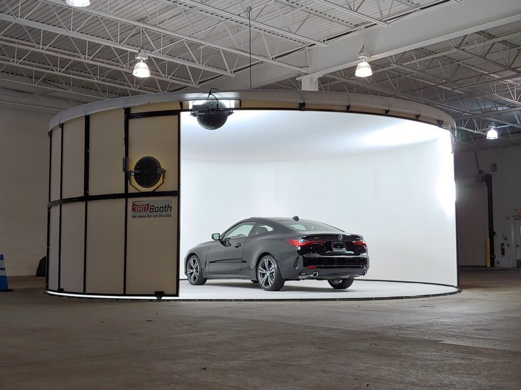 Vehicle exterior photographed in a 360Booth vehicle photo studio