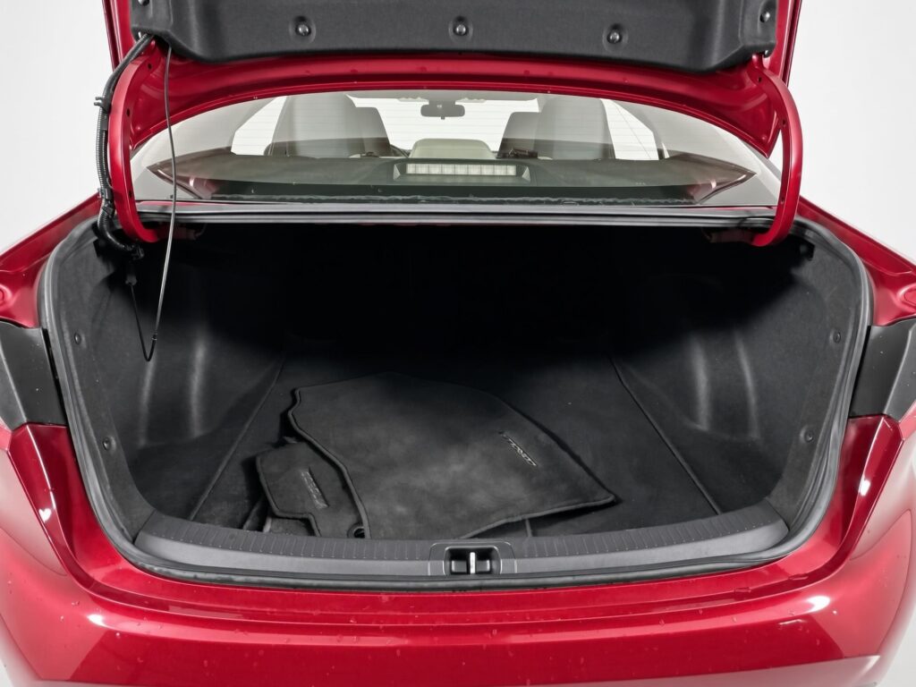 Cargo area of a 2026 Kia Sorento Hybrid photographed in a 360Booth